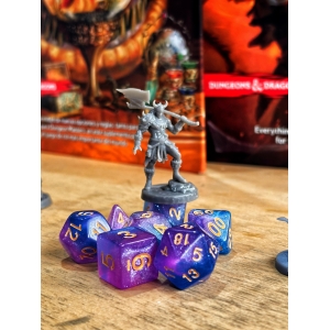 Dados Morado/Azul (Claro)